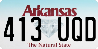 AR license plate 413UQD