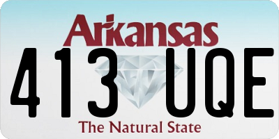 AR license plate 413UQE