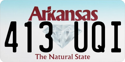 AR license plate 413UQI