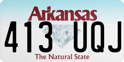 AR license plate 413UQJ