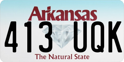 AR license plate 413UQK