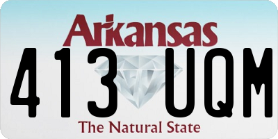 AR license plate 413UQM