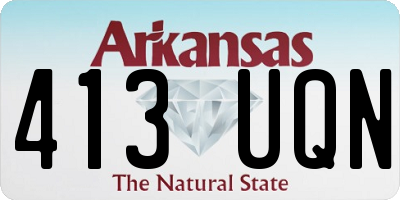 AR license plate 413UQN