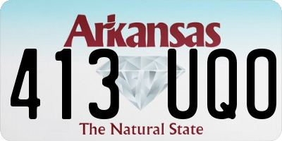 AR license plate 413UQO