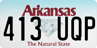 AR license plate 413UQP
