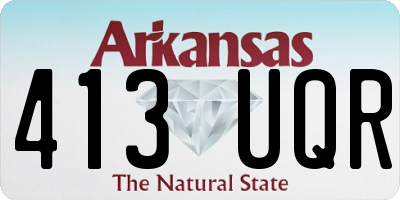 AR license plate 413UQR