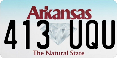 AR license plate 413UQU