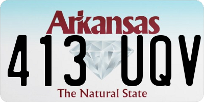 AR license plate 413UQV