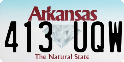 AR license plate 413UQW