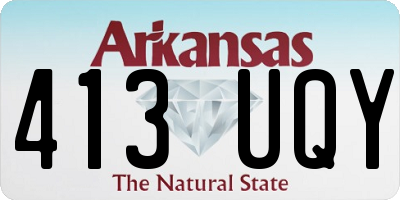 AR license plate 413UQY