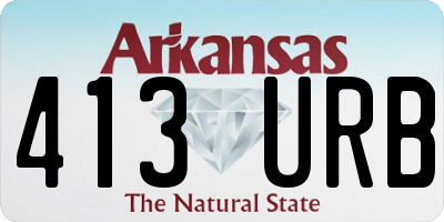 AR license plate 413URB