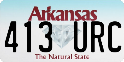 AR license plate 413URC