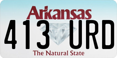 AR license plate 413URD