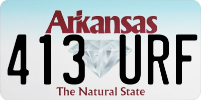AR license plate 413URF