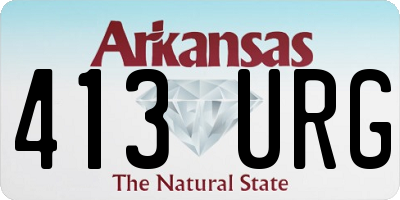 AR license plate 413URG