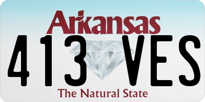 AR license plate 413VES