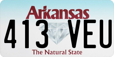 AR license plate 413VEU