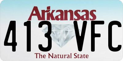 AR license plate 413VFC