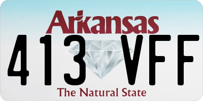 AR license plate 413VFF