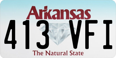 AR license plate 413VFI