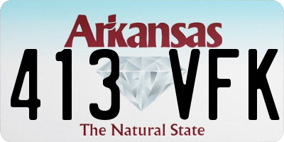 AR license plate 413VFK