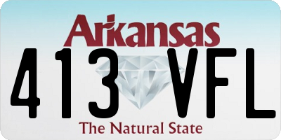 AR license plate 413VFL