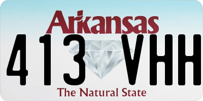 AR license plate 413VHH