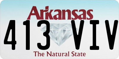 AR license plate 413VIV