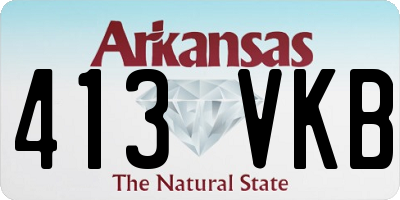 AR license plate 413VKB