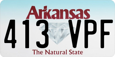 AR license plate 413VPF
