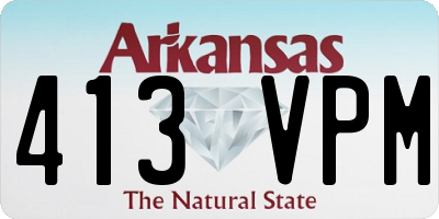 AR license plate 413VPM