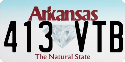 AR license plate 413VTB