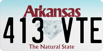 AR license plate 413VTE