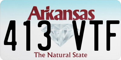 AR license plate 413VTF