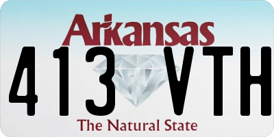 AR license plate 413VTH