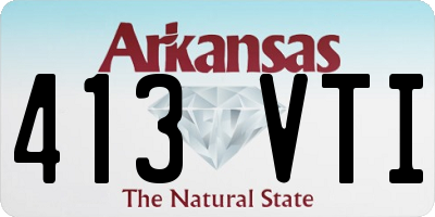 AR license plate 413VTI
