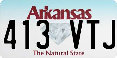 AR license plate 413VTJ