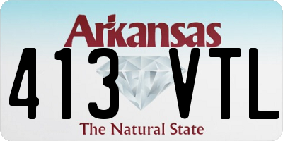 AR license plate 413VTL