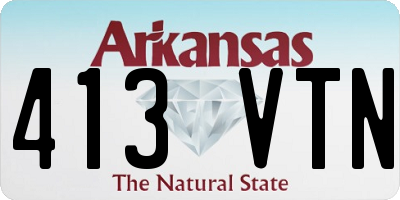 AR license plate 413VTN