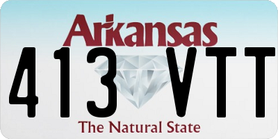 AR license plate 413VTT