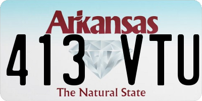 AR license plate 413VTU