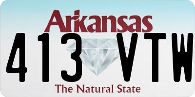 AR license plate 413VTW