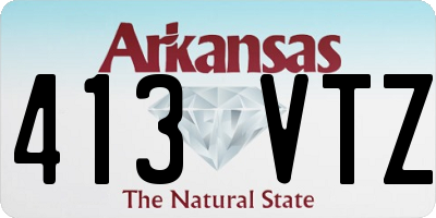 AR license plate 413VTZ