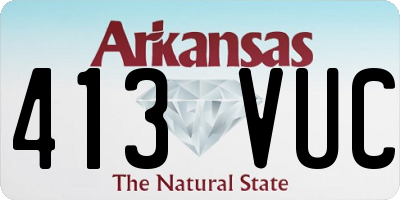 AR license plate 413VUC