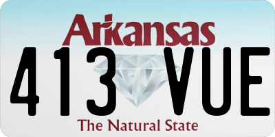 AR license plate 413VUE