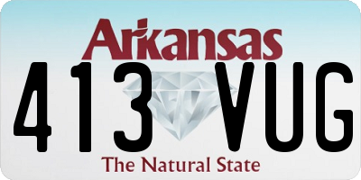 AR license plate 413VUG