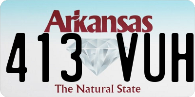 AR license plate 413VUH
