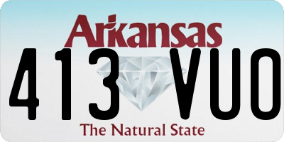 AR license plate 413VUO