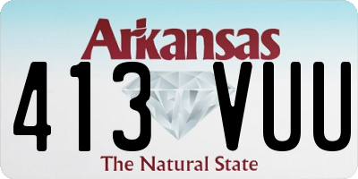 AR license plate 413VUU