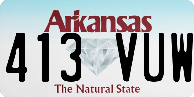 AR license plate 413VUW